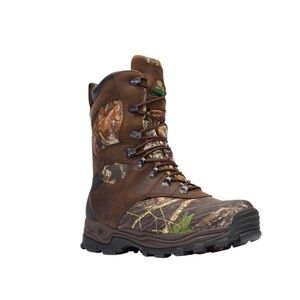 Rocky Sport Utility Max Brown and Green Outdoor Boots with Camouflage Design